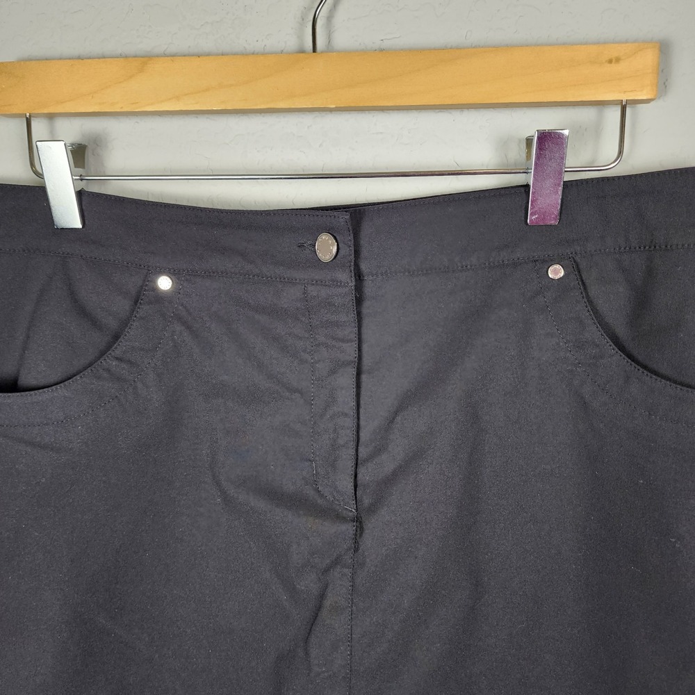 Lohla Sport Black Golf Skort 10 Performance Stretch Pockets Pickleball Outdoors - Picture 3 of 8